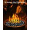 Fire Glass 10 LBS High-Temperature Resistant Fireplace Rocks Black Firepit Glass Rocks